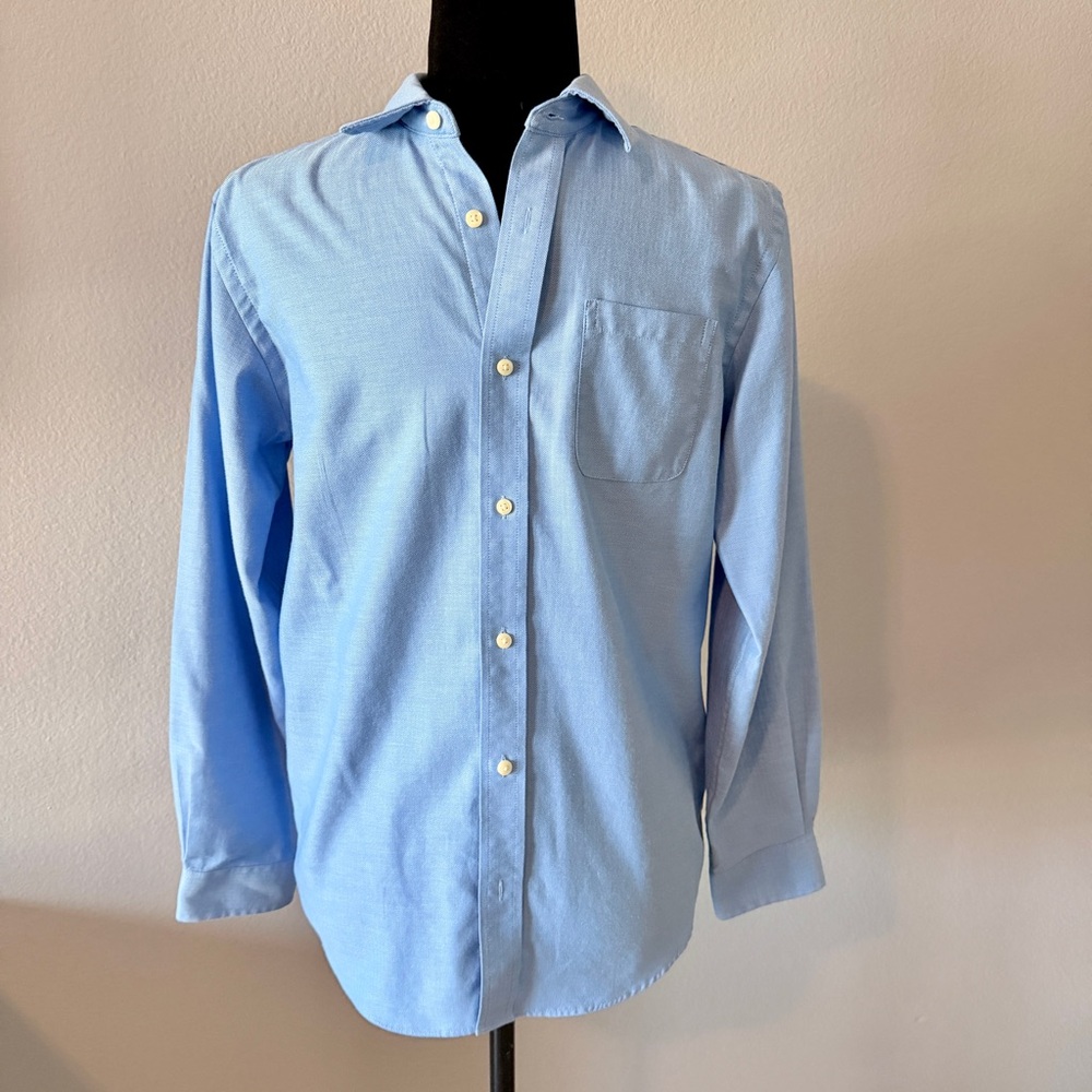 Cat & Jack Boys Blue Casual Button Down Shirt Size 14
